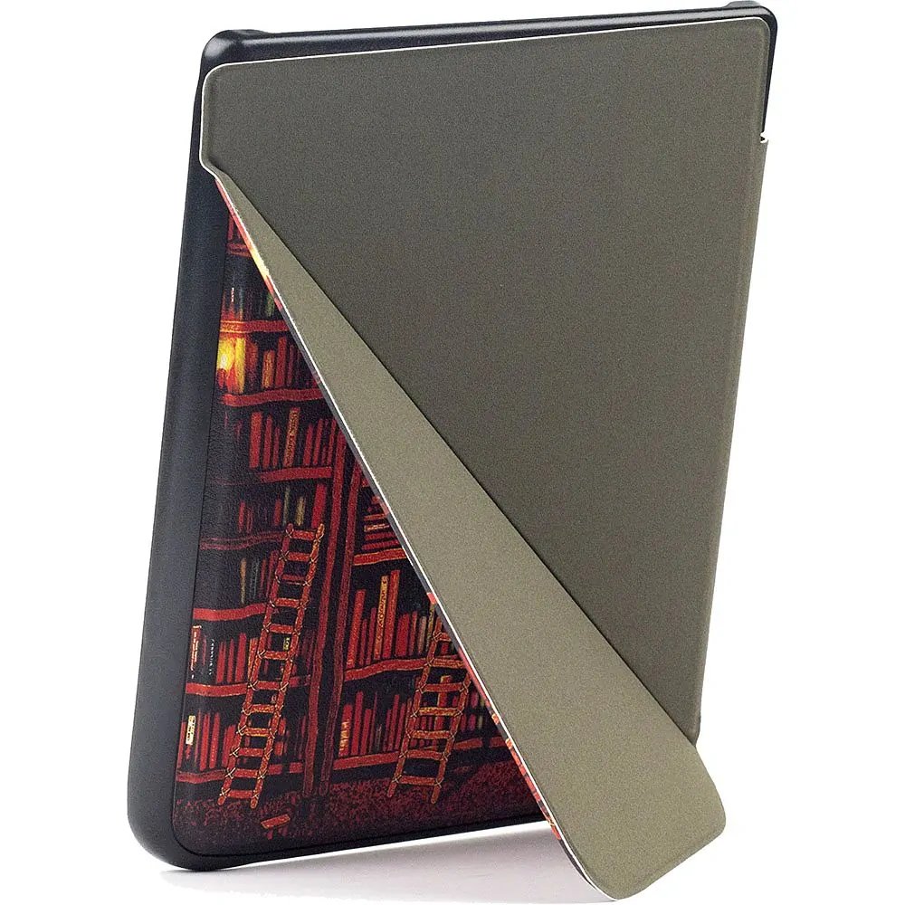ARMORI KEEPER K027, pouzdro se stojánkem pro Pocketbook 740 InkPad 3 - motiv Bookcase