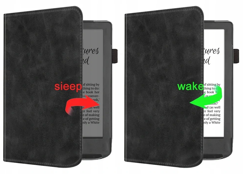 ARMORI Holder T045 - pouzdro se stojánkem pro Pocketbook 629/634 Verse (Pro) - černé, magnet, AutoSleep
