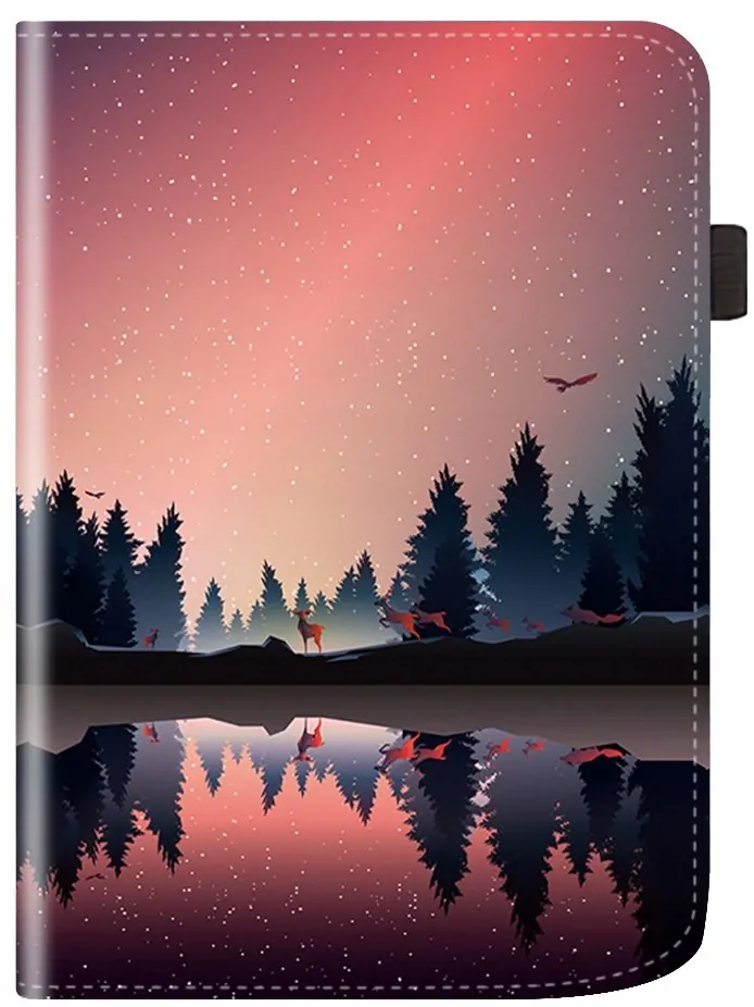 ARMORI Holder T049 - pouzdro se stojánkem pro Pocketbook 629/634 Verse (Pro) - motiv Nightlake, magnet, AutoSleep