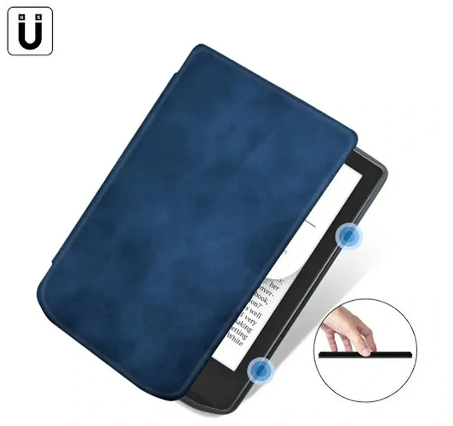 Armori Trimer T055, pouzdro pro Pocketbook 629 Verse / 634 Verse Pro - magnetické zavírání, AutoSleep, tmavě modré