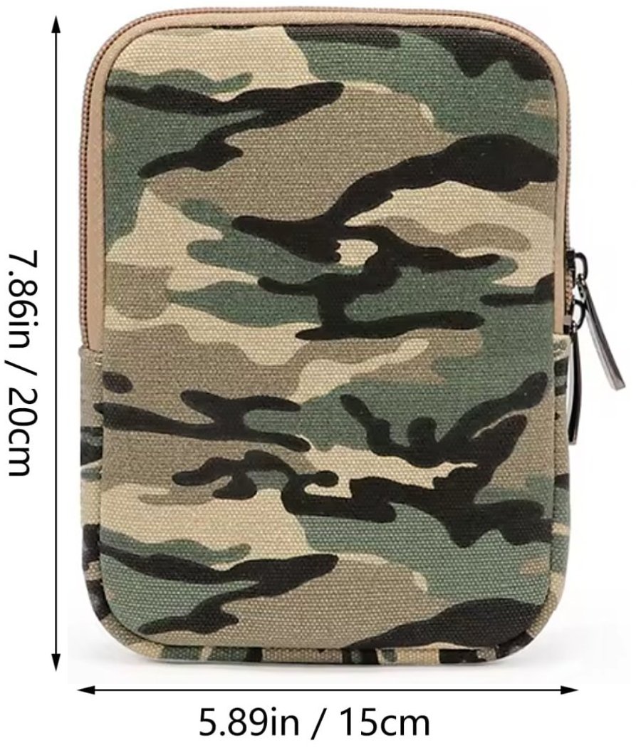 ARMORI Zipper Z065 - motiv Dark Army - Univerzální pouzdro pro čtečky 6" - textilní, zip