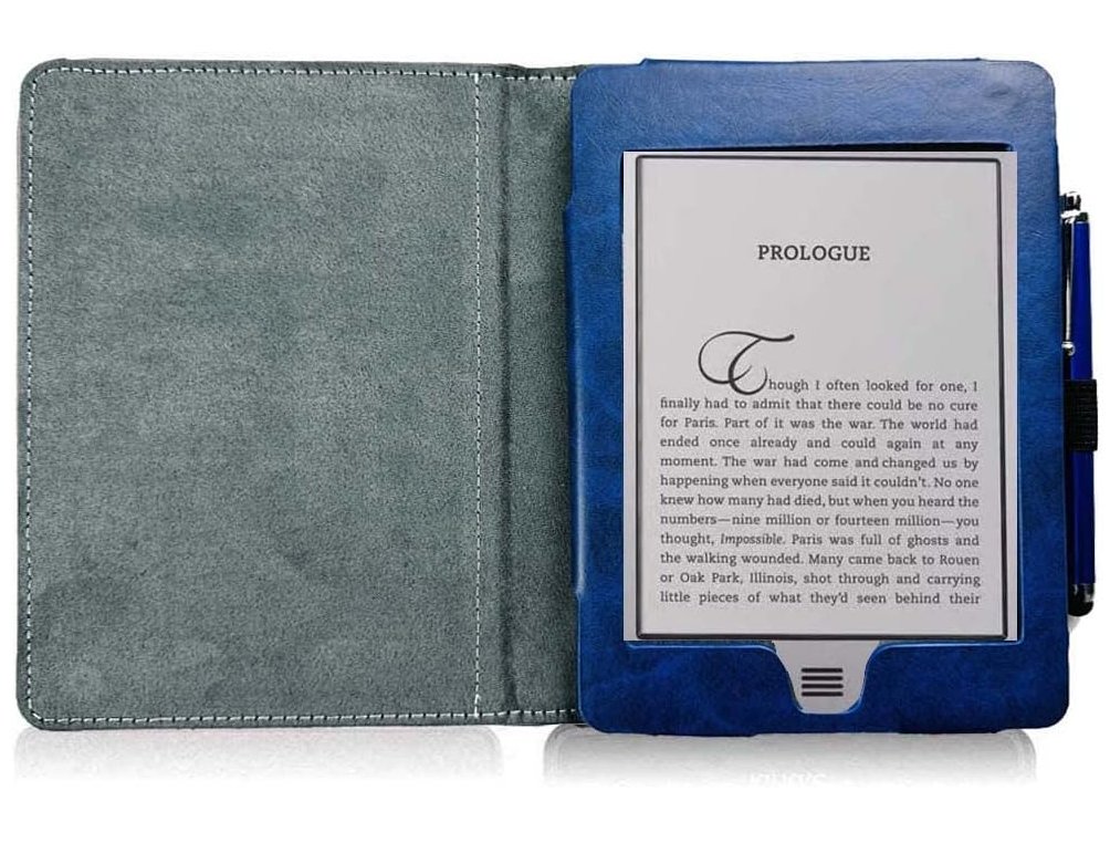 Armori Cutter C087 - univerzální pouzdro pro čtečky Amazon Kindle - Black/Blue - černá, modrá