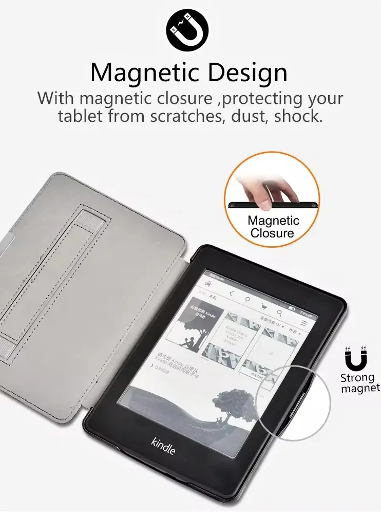 Premium Durable Lock PDL-105, obal na Amazon Kindle Paperwhite 1/2/3 - kapsa, hnědý