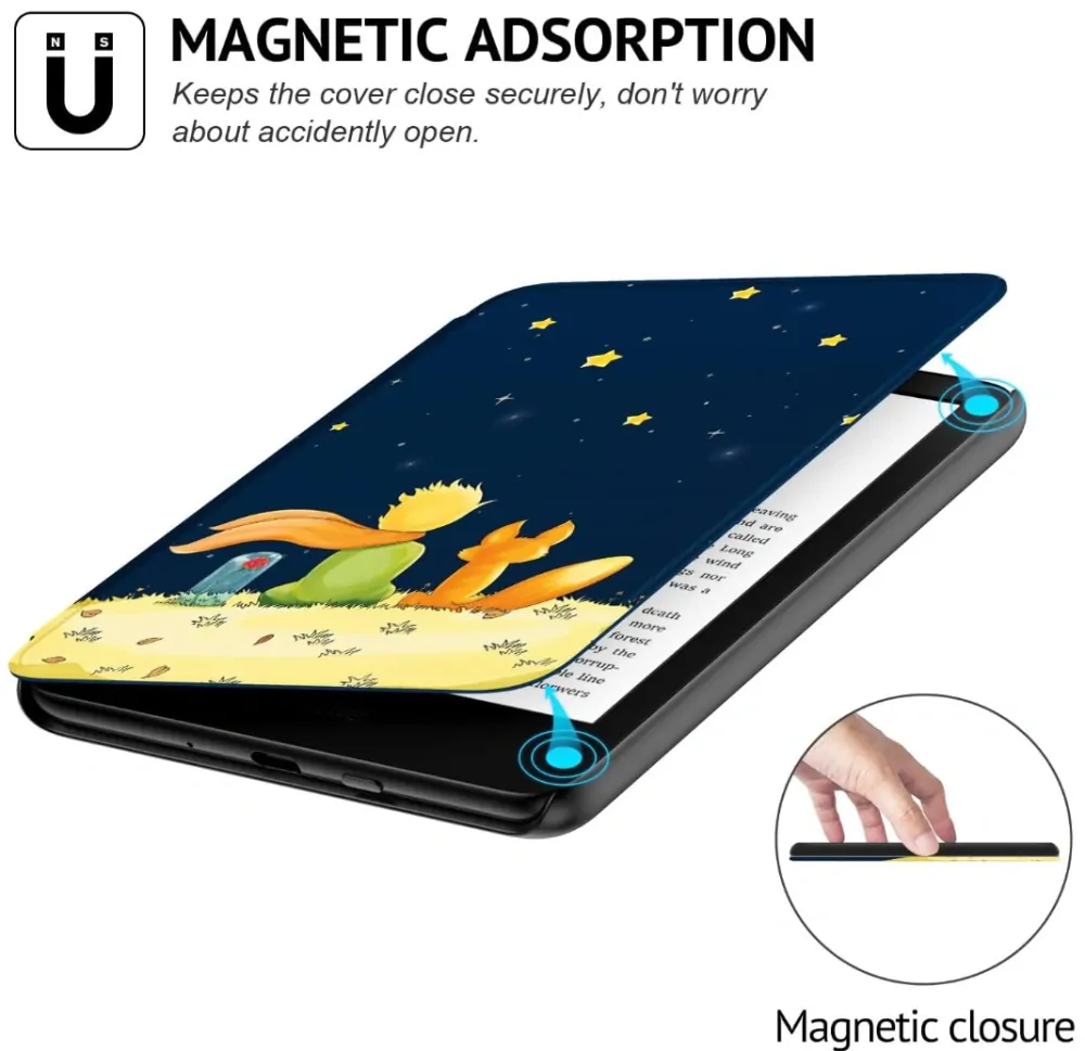 Armori Trimer T115, pouzdro pro Amazon Kindle Paperwhite 1/2/3 - magnetické zavírání, AutoSleep, motiv Little Prince