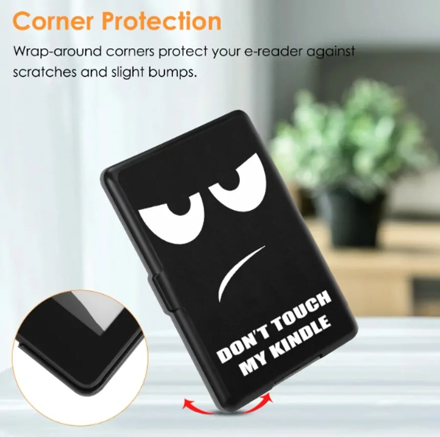 Armori Trimer T122, pouzdro pro Amazon Kindle Paperwhite 1/2/3 - magnetické zavírání, AutoSleep, motiv Dont Touch