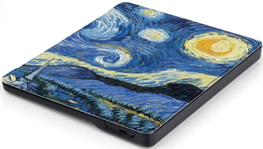 Armori Trimer T157, pouzdro pro Amazon Kindle Oasis 2/3 - magnetické zavírání, AutoSleep, motiv Gogh
