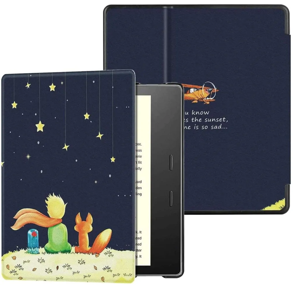 Armori Trimer T162, pouzdro pro Amazon Kindle Oasis 2/3 - magnetické zavírání, AutoSleep, motiv Little Prince