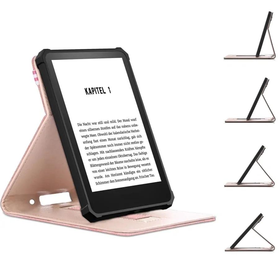 Armori Shelter H172 - pouzdro se stojánkem pro Amazon Kindle 2022 - světle růžové