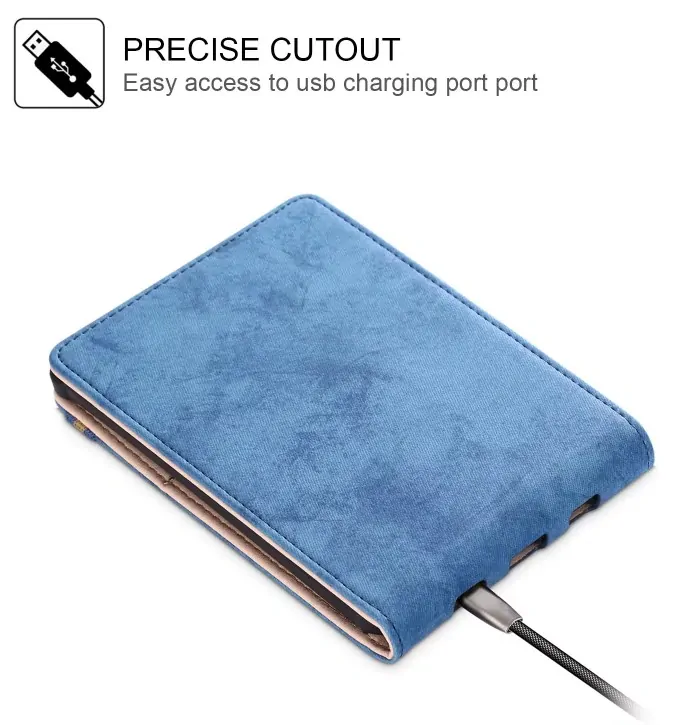 Armori Shelter H208 - pouzdro se stojánkem pro Pocketbook 616/617/618/627/628/632/633 - modré