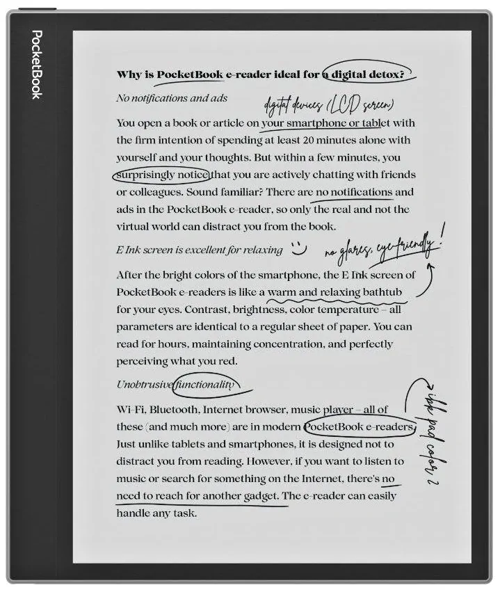 PocketBook 1042 InkPad Eo Mist Grey - 64GB, WiFi, Bluetooth, Android 11 - šedý