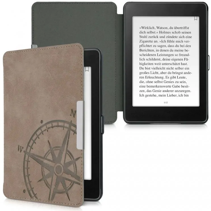 Pouzdro KW Mobile - Navigational Compass - KW5492401 - pro Amazon Kindle Paperwhite 4 (2018) - hnědé