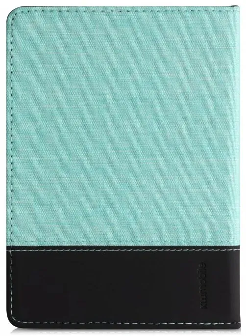 Pouzdro KW Mobile - Leather And Canvas - KW5715771 - pro Amazon Kindle Paperwhite 5 (2021) - tyrkysové, černé
