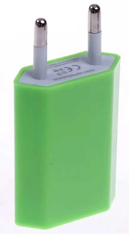 USB síťový adaptér - AR-1002 - Univerzální nabíječka, 5V/1A - zelená