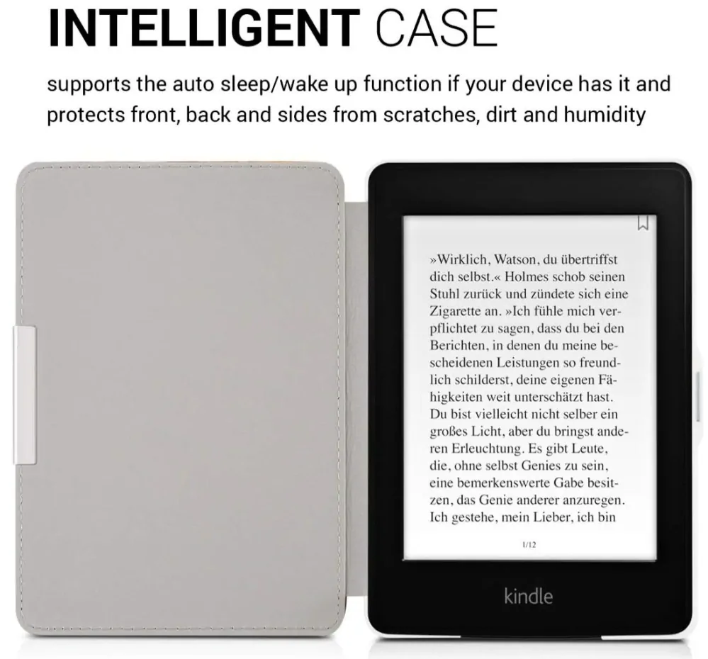 Pouzdro KW Mobile - Dandelion Love - KW2313617 - pro Amazon Kindle Paperwhite 1 / 2 / 3 - černé