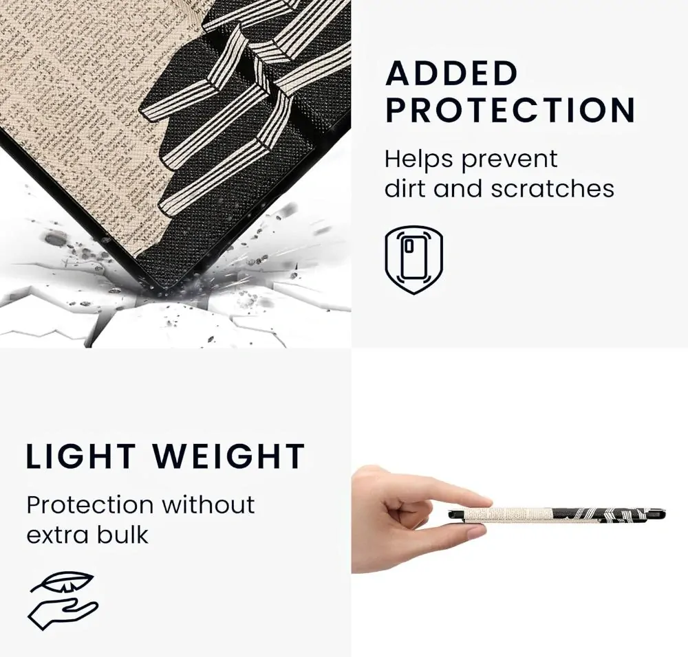 Pouzdro KW Mobile - Girl And Books - KW4941734 - pro Amazon Kindle Oasis 2 / 3 - vícebarevné