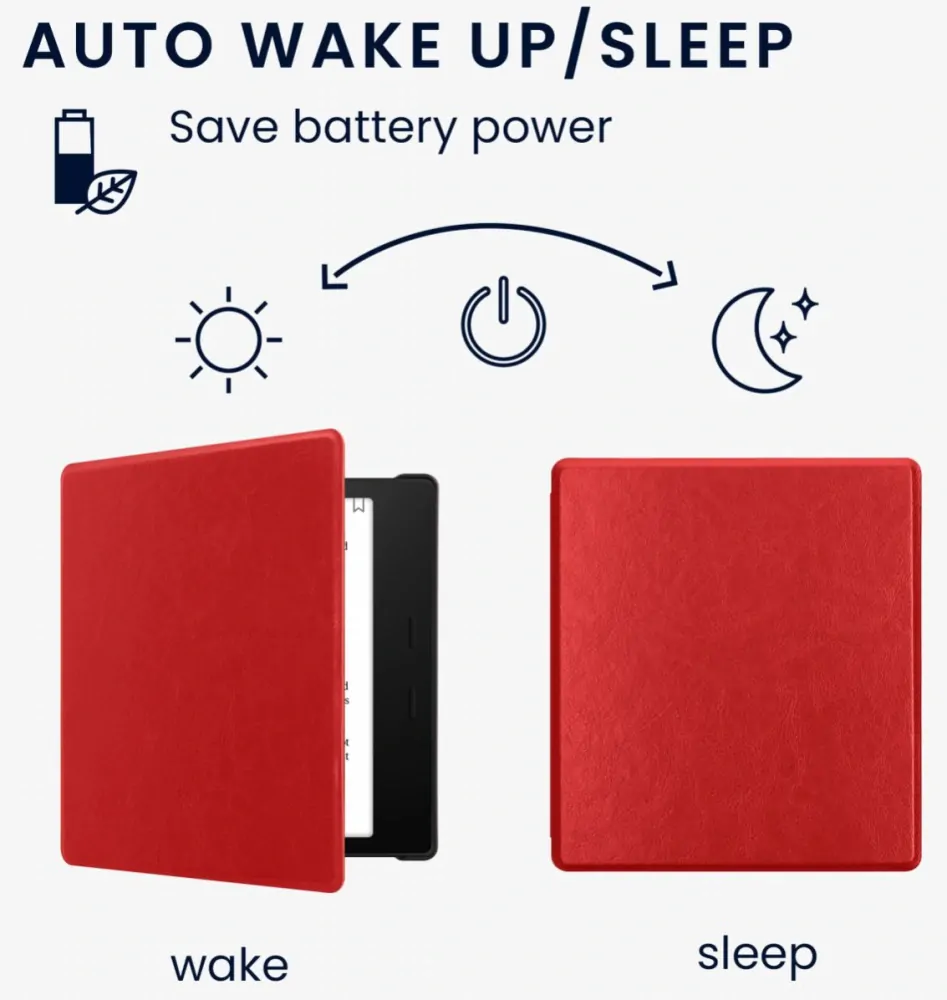 Pouzdro KW Mobile - Tribal Red - KW4941736 - pro Amazon Kindle Oasis 2 / 3 - červené