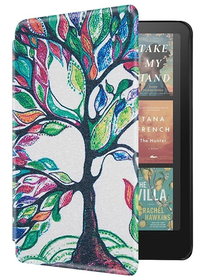 B-SAFE Lock 3563, motiv Tree - pouzdro Amazon Kindle Paperwhite 2024 / Colorsoft - AutoSleep, magnet