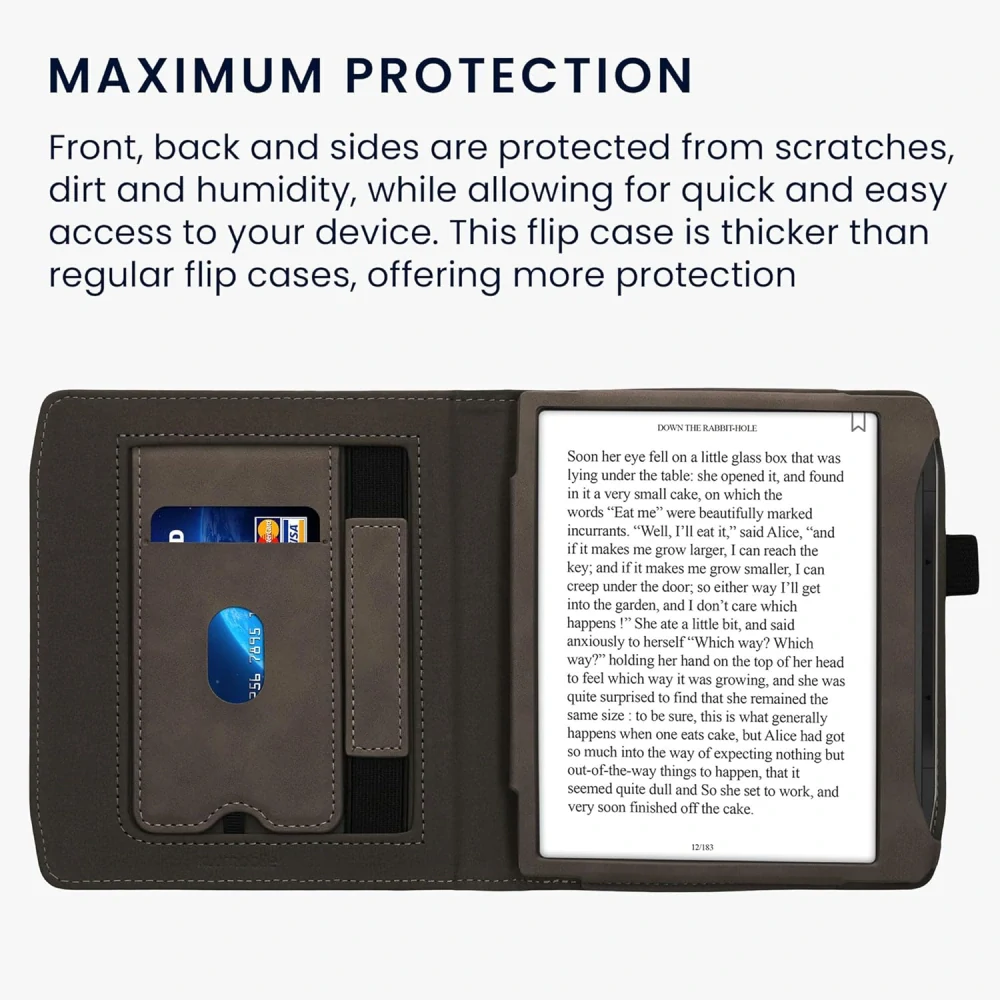 Pouzdro KW Mobile - Dandelion Love - 23RX001C - pro Pocketbook 700 Era / 700 Era Color - šedé