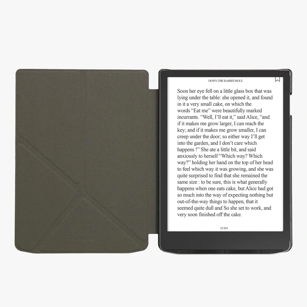 Pouzdro KW Mobile - Origami Black - 23SB001C - pro Pocketbook 743G InkPad 4 / 743K3 Color 3 / 743C Color 2 - černé