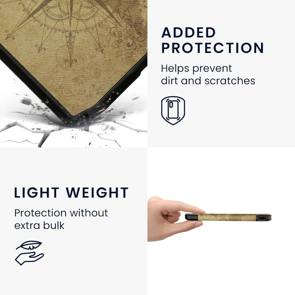 Pouzdro KW Mobile - Travel Vintage - 23RQ008C - pro Pocketbook 629 Verse / 634 Verse Pro / 634 Verse Color - vícebarevné