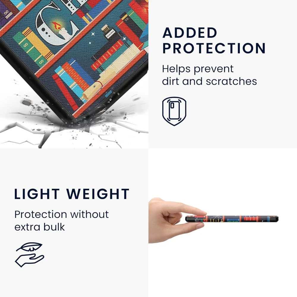 Pouzdro KW Mobile - Library Motto - KW6164502 - pro Pocketbook 743G InkPad 4 / 743K3 Color 3 / 743C Color 2 - vícebarevné