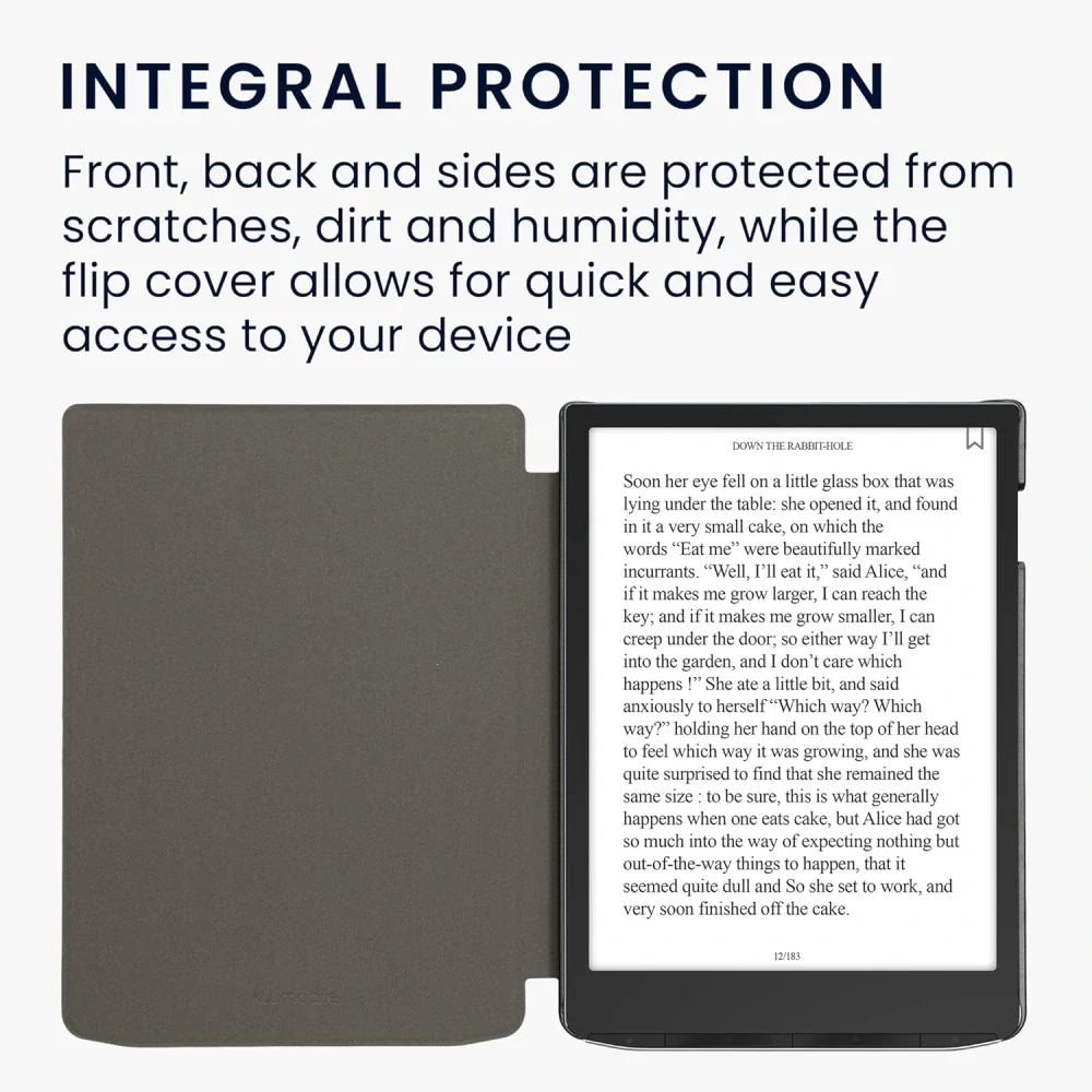 Pouzdro KW Mobile - Rising Sun - 23SA002C - pro Pocketbook 743G InkPad 4 / 743K3 Color 3 / 743C Color 2 - šedé