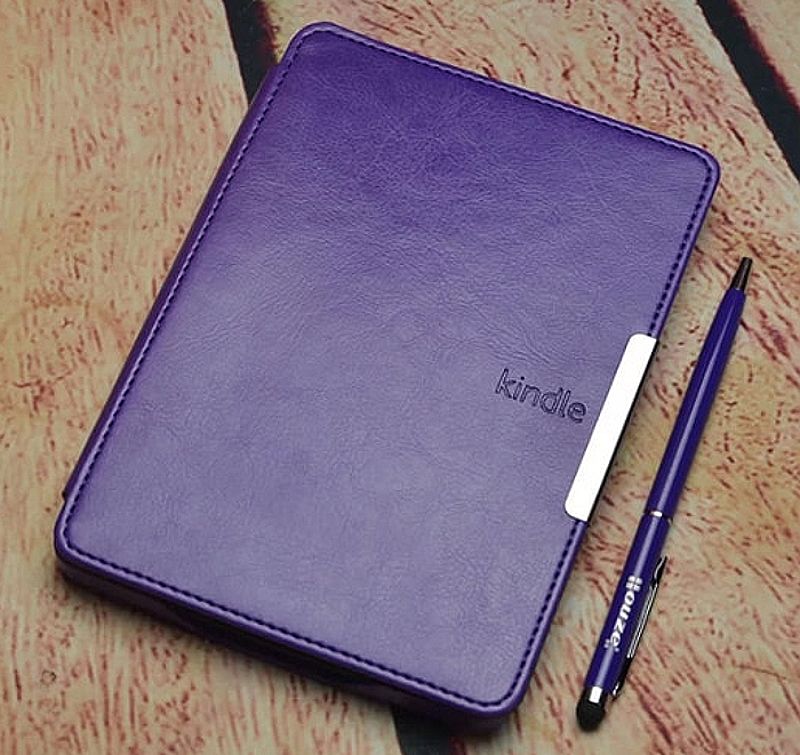Pouzdro Durable Lock K45-06 pro Amazon Kindle 4/5 - fialové