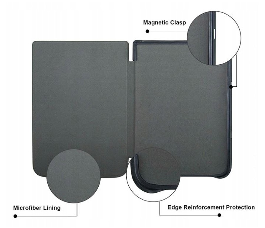 Pouzdro Durable Lock PB740-01 pro Pocketbook 740/741 InkPad 3 - světle modré