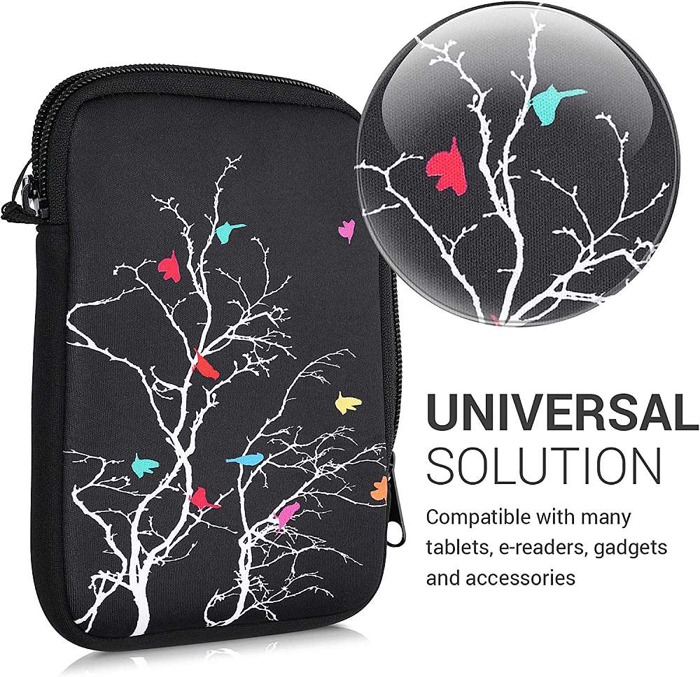 Pouzdro KW Mobile Birds Branch - KW5033505 - Univerzální pouzdro pro čtečky 6" - černé