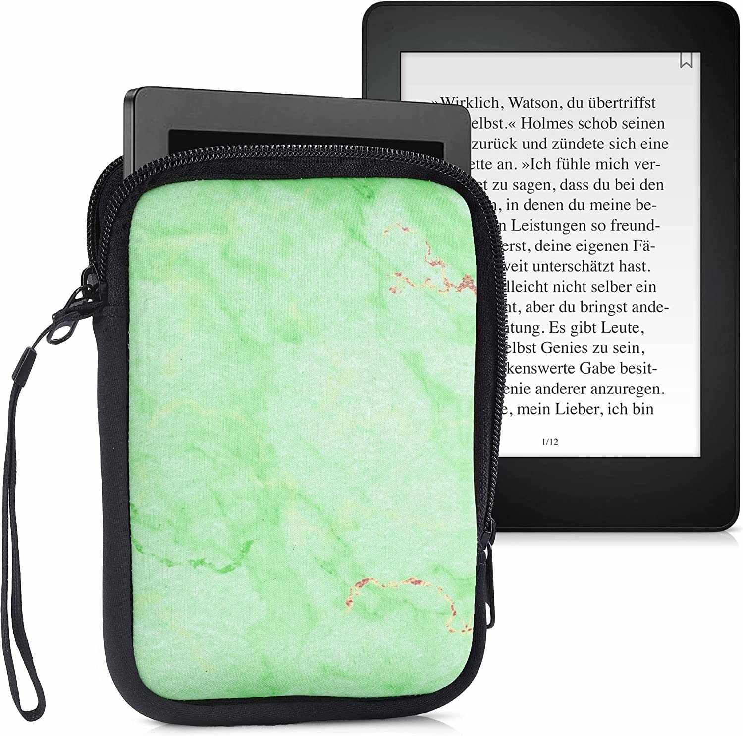 Pouzdro KW Mobile Marble - KW5033513 - Univerzální pouzdro pro čtečky 6" - světle zelené