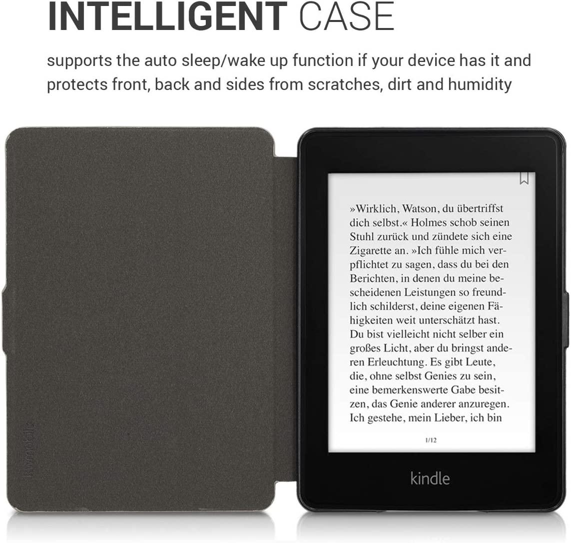 Pouzdro KW Mobile Felt Leather - KW5021501 - pro Amazon Kindle Paperwhite 1/2/3 - šedá, černá