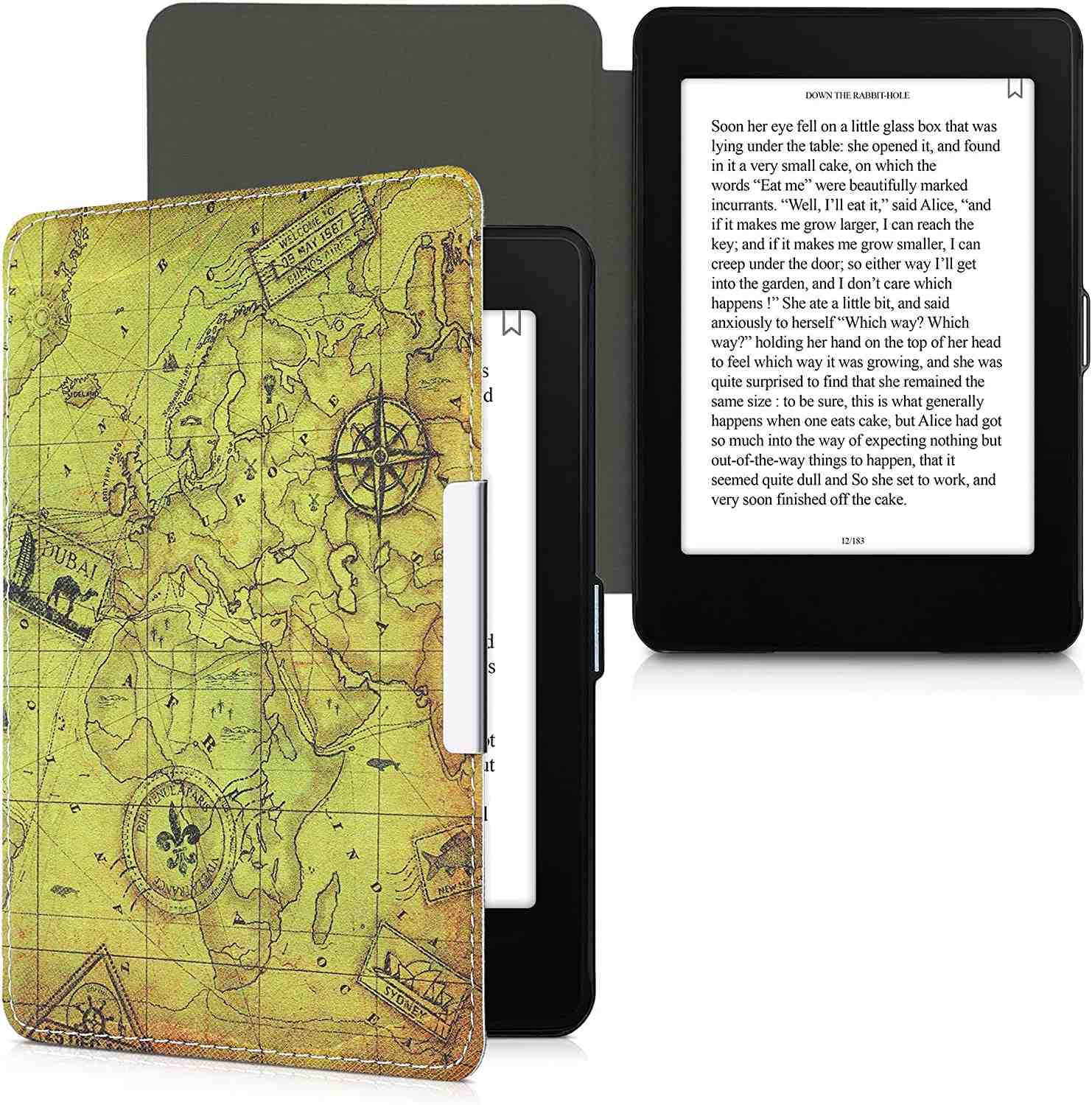 Pouzdro KW Mobile - Ancient World Map - KW4664456 - pro Amazon Kindle Paperwhite 4 (2018) - vícebarevné