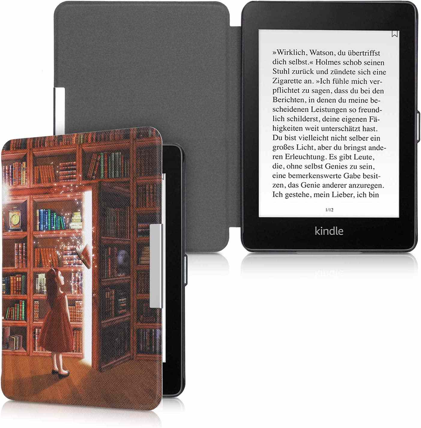 Pouzdro KW Mobile - Magical Library - KW4664447 - pro Amazon Kindle Paperwhite 4 (2018) - vícebarevné