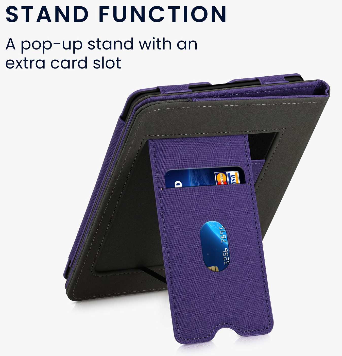 Pouzdro KW Mobile Double Leather - KW5626105 - pro Amazon Kindle Paperwhite 5 (2021) - šedá, fialová