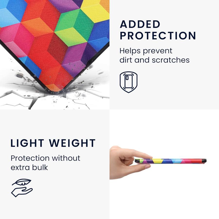 Pouzdro KW Mobile - Colorful Blocks - KW4556943 - pro Amazon Kindle Paperwhite 1/2/3 - vícebarevné