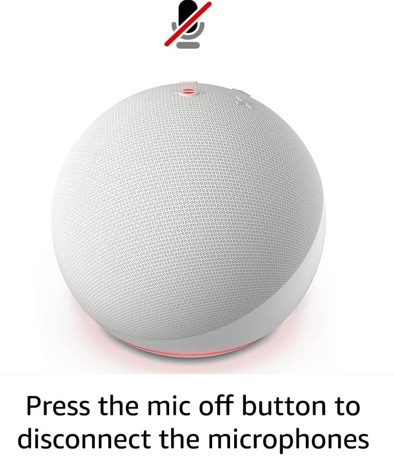 Amazon Echo DOT 2022 (5. generace) - hlasový asistent - Glacier White (bílý)