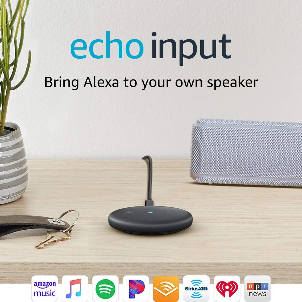 Amazon Echo Input - hlasový asistent, černý