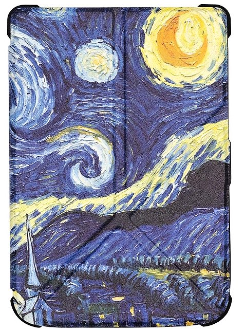 Origami Durable Lock ODL-103 pouzdro pro Pocketbook 616 / 617 / 618 / 627 / 628 / 632 / 633 - motiv Gogh, stojánek, magnet
