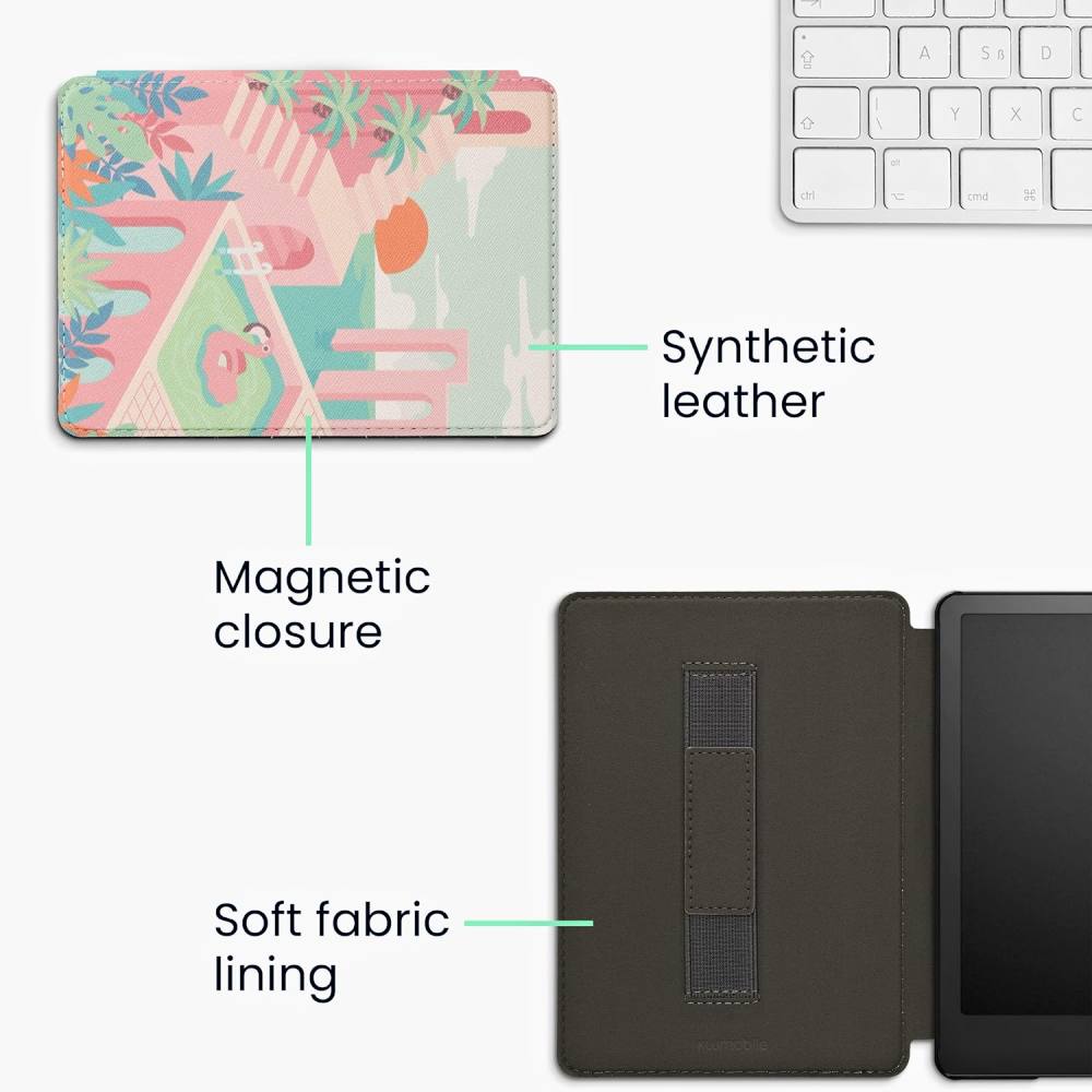 Pouzdro KW Mobile - Summer Vibes - KW5781009 - pro Amazon Kindle Paperwhite 5 (2021) - vícebarevné, kapsa na ruku