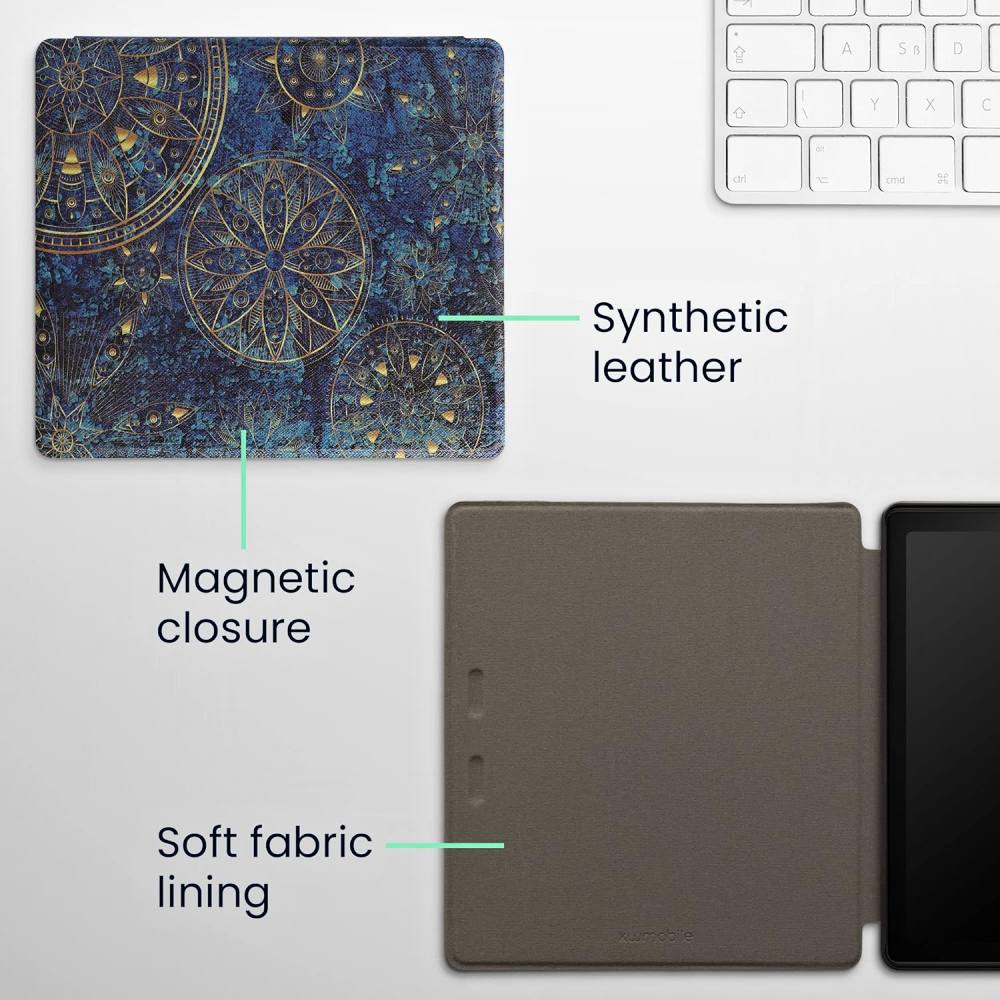 Pouzdro KW Mobile - Golden Mandalas - KW4941725 - pro Amazon Kindle Oasis 2/3 - vícebarevné