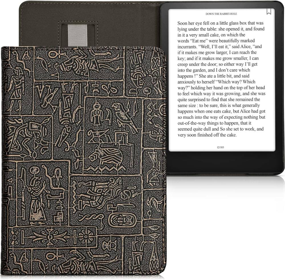 Pouzdro KW Mobile - Egyptian Figures - KW5781022 - pro Amazon Kindle Paperwhite 5 (2021) - vícebarevné, kapsa na ruku
