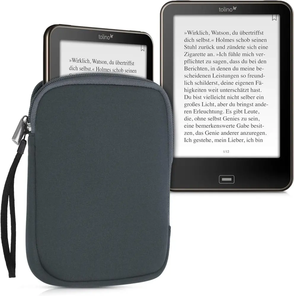 Pouzdro KW Mobile Neoprene Zipper - KW5033422 - Univerzální pouzdro pro čtečky 6" - šedé