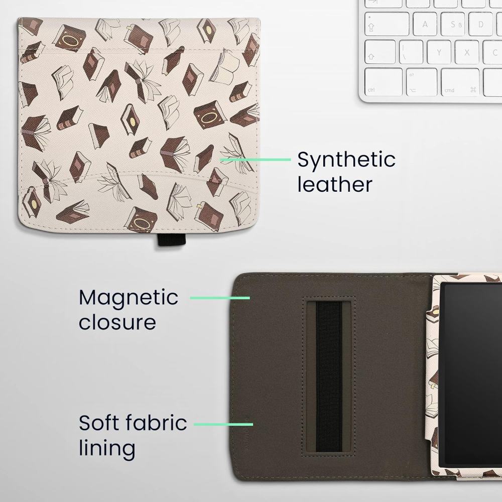 Pouzdro KW Mobile - Books And Pages - KW5939009 - pro Pocketbook 700 Era - vícebarevné