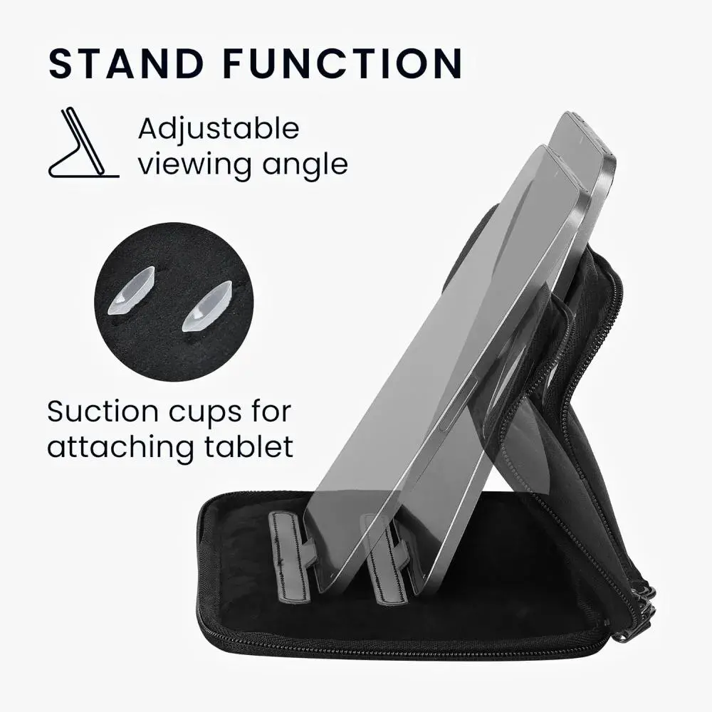 Pouzdro KW Mobile Neoprene Zipper Stand - KW5962601 - Univerzální pouzdro pro čtečky 6" se stojánkem - černé