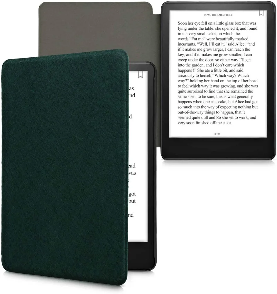 Pouzdro KW Mobile Felt Fabric - KW5625978 - pro Amazon Kindle Paperwhite 5 (2021) - zelené