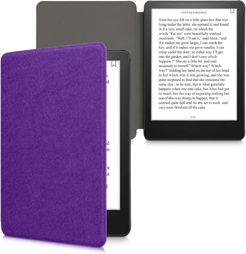 Pouzdro KW Mobile Felt Fabric - KW5625938 - pro Amazon Kindle Paperwhite 5 (2021) - fialové