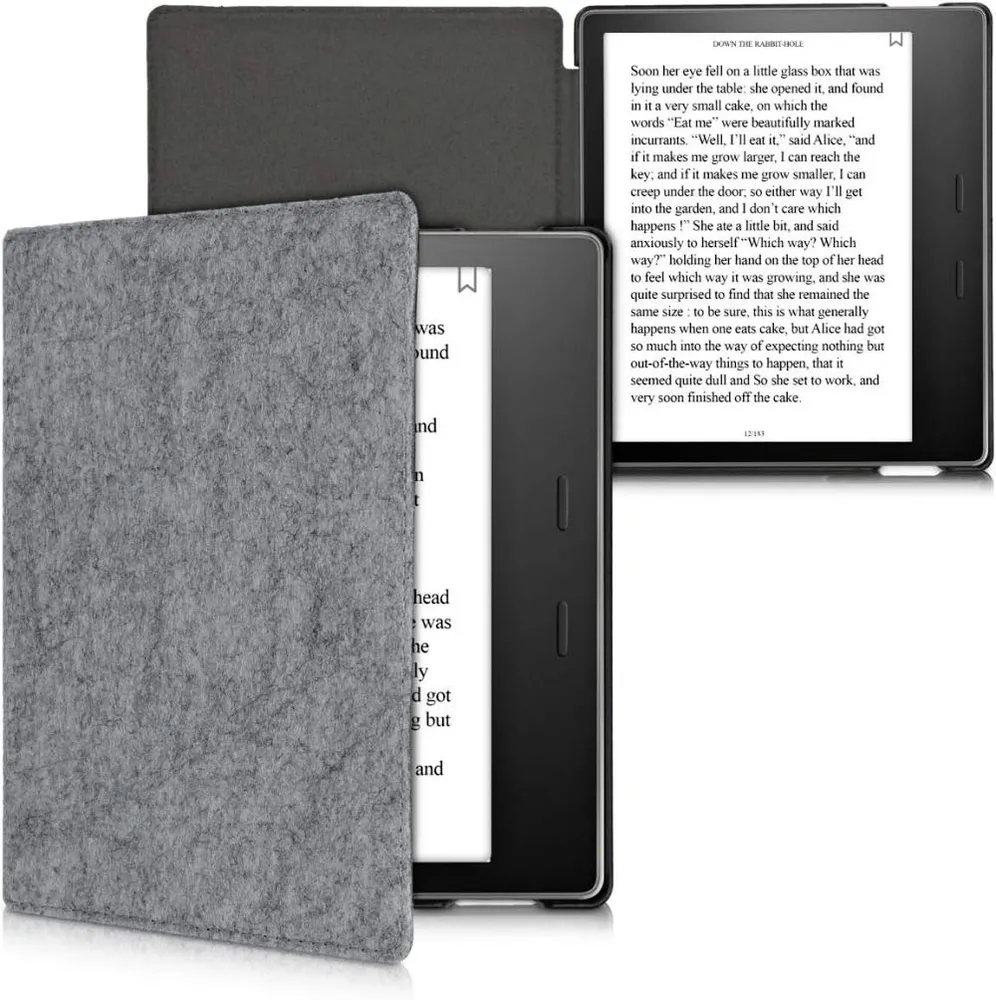 Pouzdro KW Mobile Felt Fabric - KW5062301 - pro Amazon Kindle Oasis 2/3 - šedé