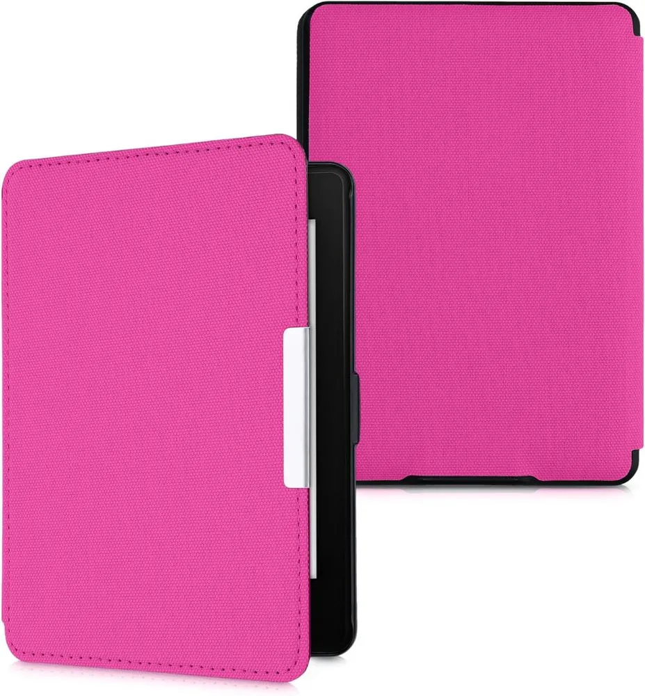 Pouzdro KW Mobile - Nylon Book - KW4948733 - pro Amazon Kindle Paperwhite 1/2/3 - tmavě růžové