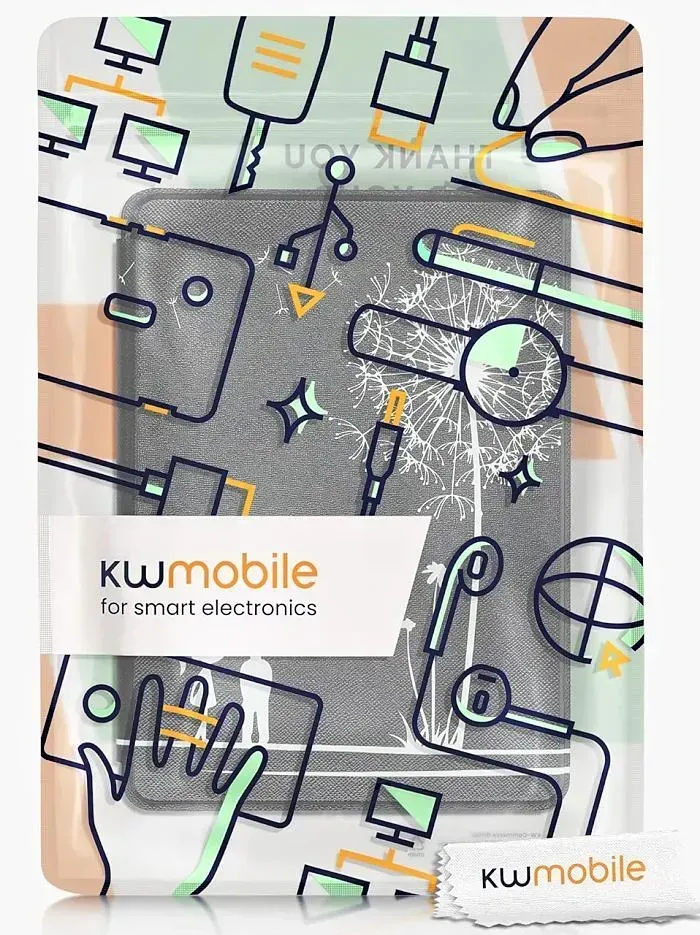 Pouzdro KW Mobile - Dandelion Love - KW5625609 - pro Amazon Kindle Paperwhite 5 (2021) - černé