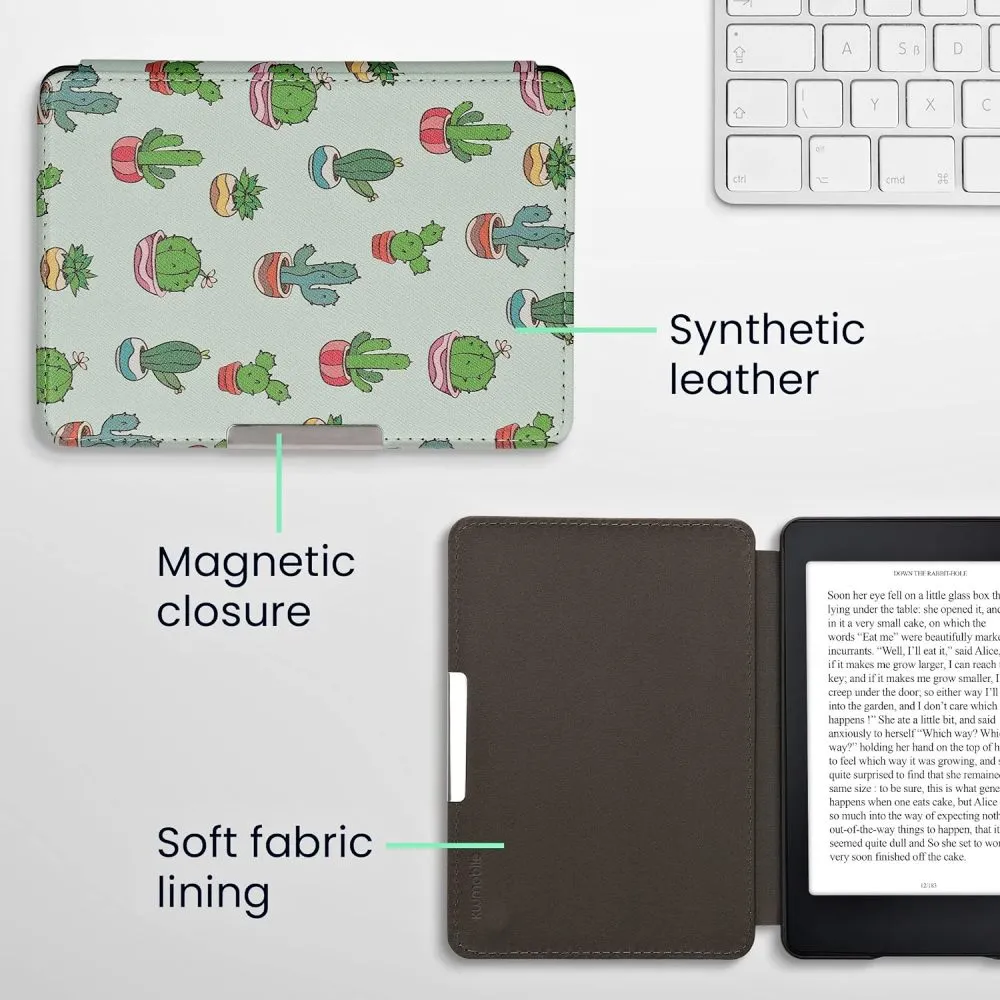 Pouzdro KW Mobile - Cactus - KW2313651 - pro Amazon Kindle Paperwhite 1/2/3 - vícebarevné